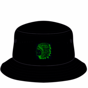 WYANDANCH WARRIOR~Bucket Hat in Black~Featuring The Chief