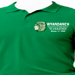 WYANDANCH WARRIOR~Polo Shirt~Green