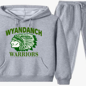 WYANDANCH WARRIOR~2PC HOODIE~Gray & Green