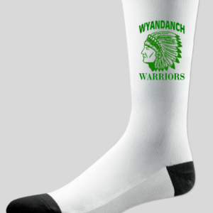 WYANDANCH WARRIOR~SOCKS Featuring Full Logo