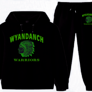 WYANDANCH WARRIOR~2PC HOODIE SET In Black