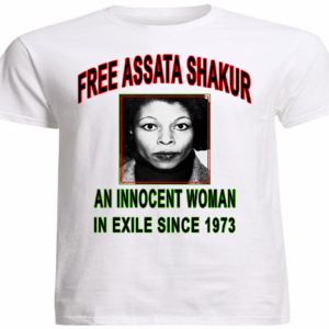 "FREE ASSATA" TEE ~ In White