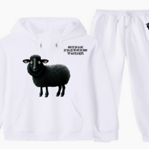 "BAA~BAA" ~ 2PC HOODIE SET - In White