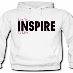 "INSPIRE" Hoodie in white