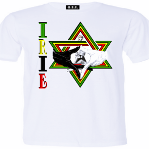 "IRIE" TEE ~ In White