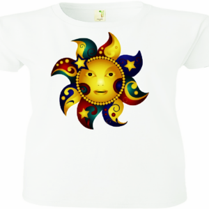 "ARTFUL SUN" TEE ~ In White