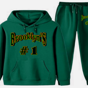 "BROOKLYN'S #1" ~ 2PC HOODIE SET In Green