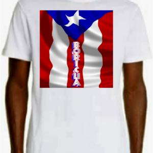 "BORICUA" TEE ~ In White