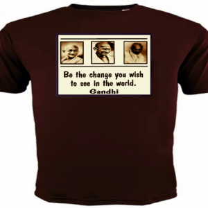 "CHANGE" TEE ~ In Brown