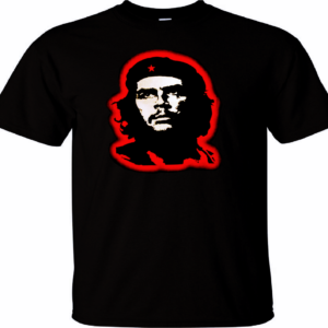"CHE" TEE ~ In Black with Red