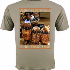 "DRUMS" TEE ~ In Tan