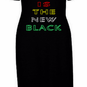 "GREEN" ~ TEE-DRESS - In Black