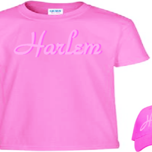 "HARLEM" ~ TEE  & BALL CAP  - In Pink