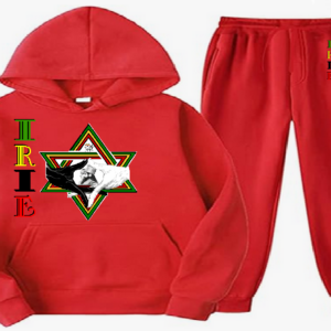 "IRIE" ~ 2PC HOODIE SET - In Red
