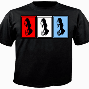 "BLU-PAC" TEE ~ In Black - With Red, White & Blue