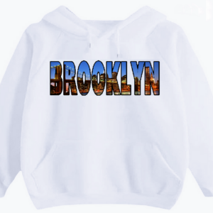 "BROOKLYN CLEAR" ~ WHITE HOODIE