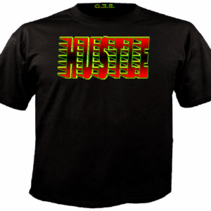 "HUSTLE FASTER" TEE ~ In Black