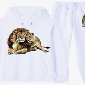 "IT'S THE PRIDE" ~ 2PC HOODIE SET - In White